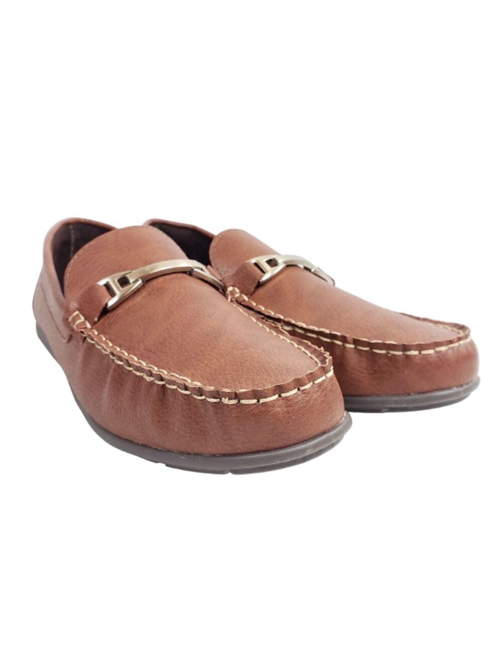 Simply Styled Loafers Men's Size 11 Brown Leather - Picture 2 of 7